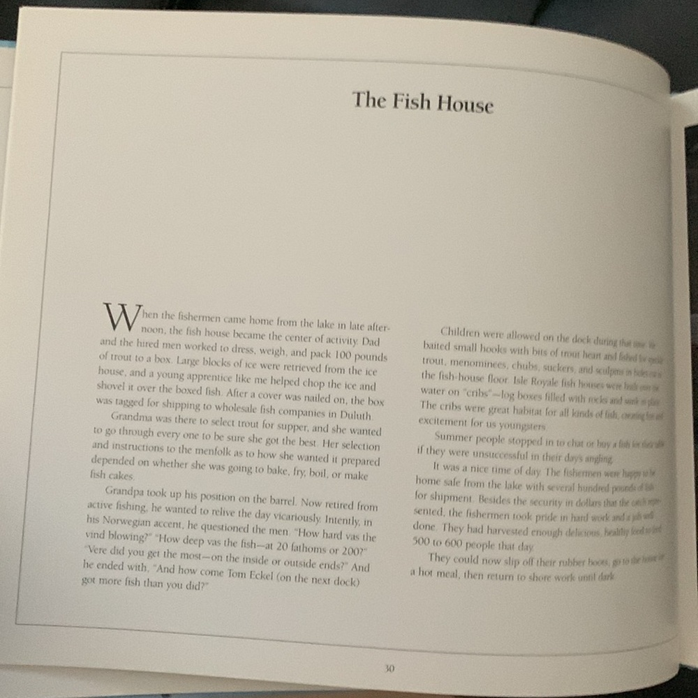 Once Upon an Isle The Story of Fishing Families on Isle Royale hardcover book - Picture 5 of 6